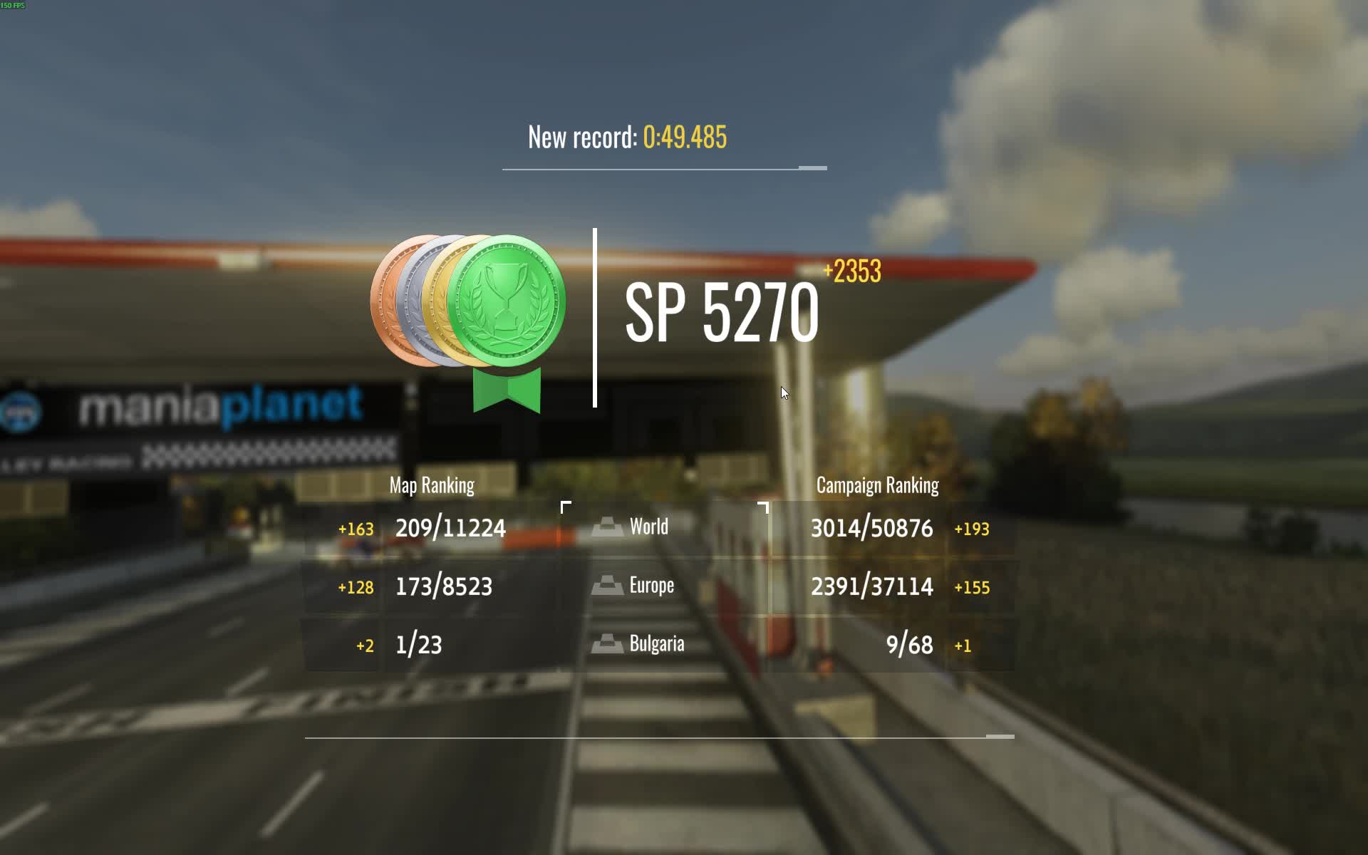 Trackmania 2 Valley: C06 in 49.485 Trackmania 2 Valley: C06 in 49.485