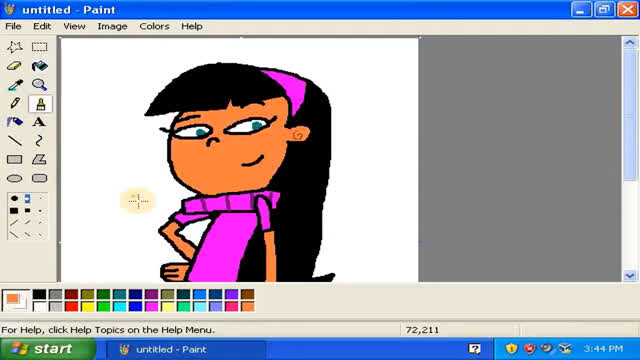 How to draw Trixie Tang in MS Paint