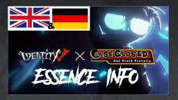 Identity V x Detective Conan Crossover | INFO // English and German