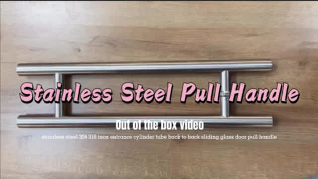 Upgrade your space with our sleek stainless steel glass pull handle! ? #doorhandle #handle #glass