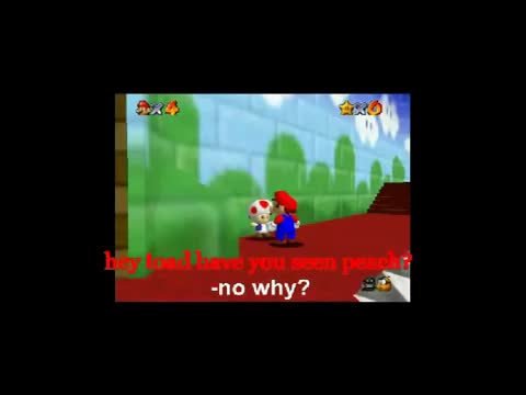 Super Mario 64 blooper short: The Cake is a Lie!