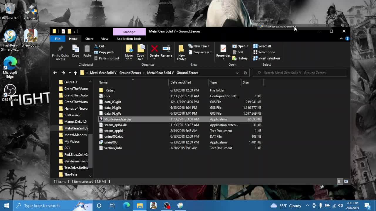 Metal Gear Solid 5 Ground Zeroes On PC Is UNPLAYABLE