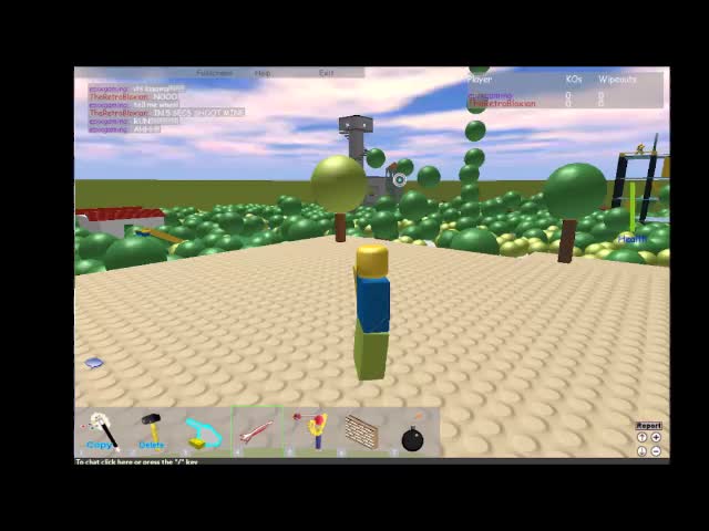 Playing ROBLOX crossroads with a friend!