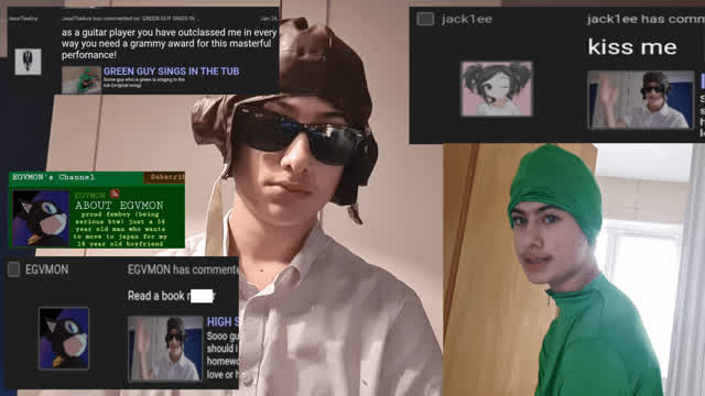 READING YOUR VIDLII COMMENTS #2 (WITH GREEN GUY!!)