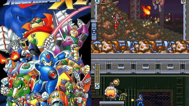 Mega Man X 2 (Super Nintendo) - Morph Moth Stage (Junkyard)
