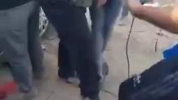 KIKE SOLDIER GET STOMPED BY BASED PALESTINIANS