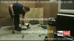 smash Kenmore sewing machine