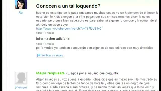 Preguntas Estupidas de Yahoo Respuestas Loquendo Parte 2