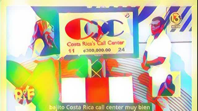 La Rueda de la Fortuna Canal 13. A supervisor at Costa Ricas Call Center wins 3,000,000 colones tre