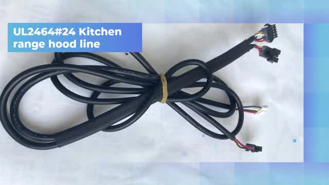 Home kitchen and bathroom range hood black connecting line
