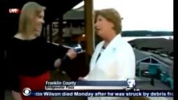 PROOF VIRGINIA NEWS SHOOTING FAKE TO TAKE YOUR GUNS - REPORTER LOOKS AT SHOOTER NO REACTION