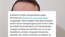 Klimaaktivisten zusammengeschlagen| Dani's kurznachrichten