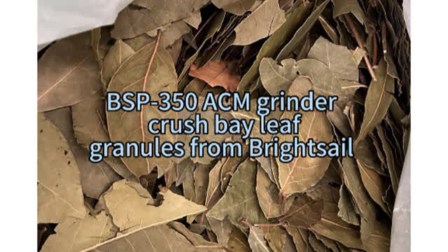 BSP-350 ACM Grinder crush bay leaf from Brightsail