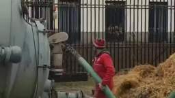 Farmers in France are revolting again. This time they are pouring manure on tires near the local gov