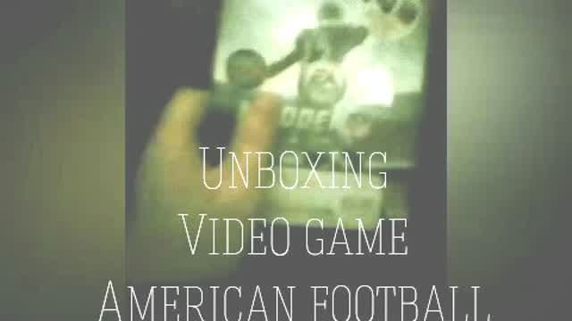 Unboxing videogame Americanfootball