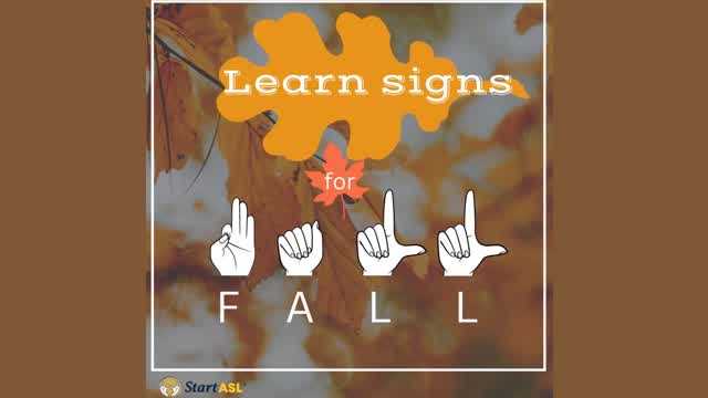 Fall in Sign Language