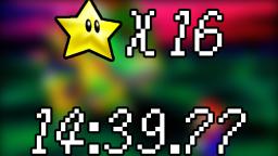 Super Mario 64 - 16 Star Nonstop in 14:39.77