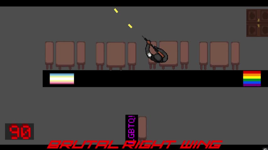 Gameplay of unfinished game "Terrorgoy"