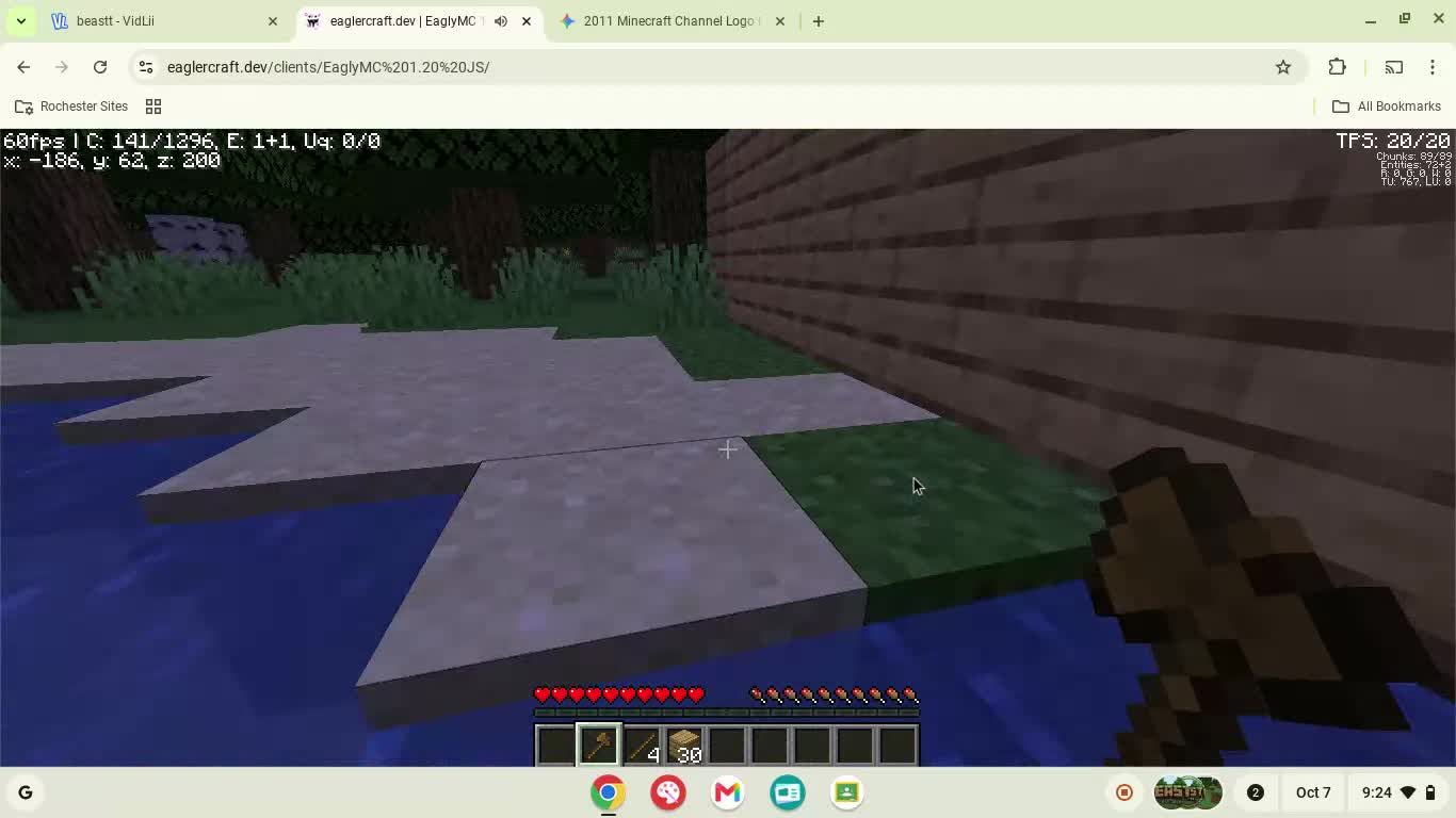 building a house in minecraft