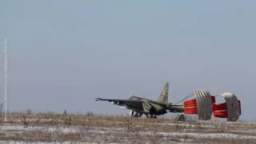 In the special military operation zone, the crews of Su-25 attack aircraft of the Russian Aerospace 