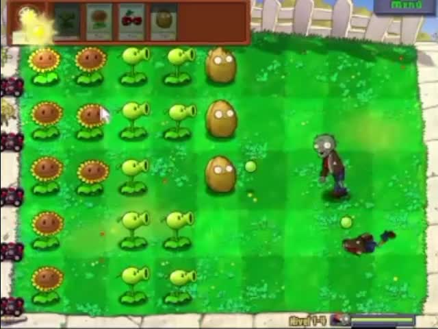 Plantas contra zombies - nivel 1-4