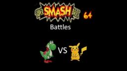 Super Smash Bros 64 Battles #133: Yoshi vs Pikachu