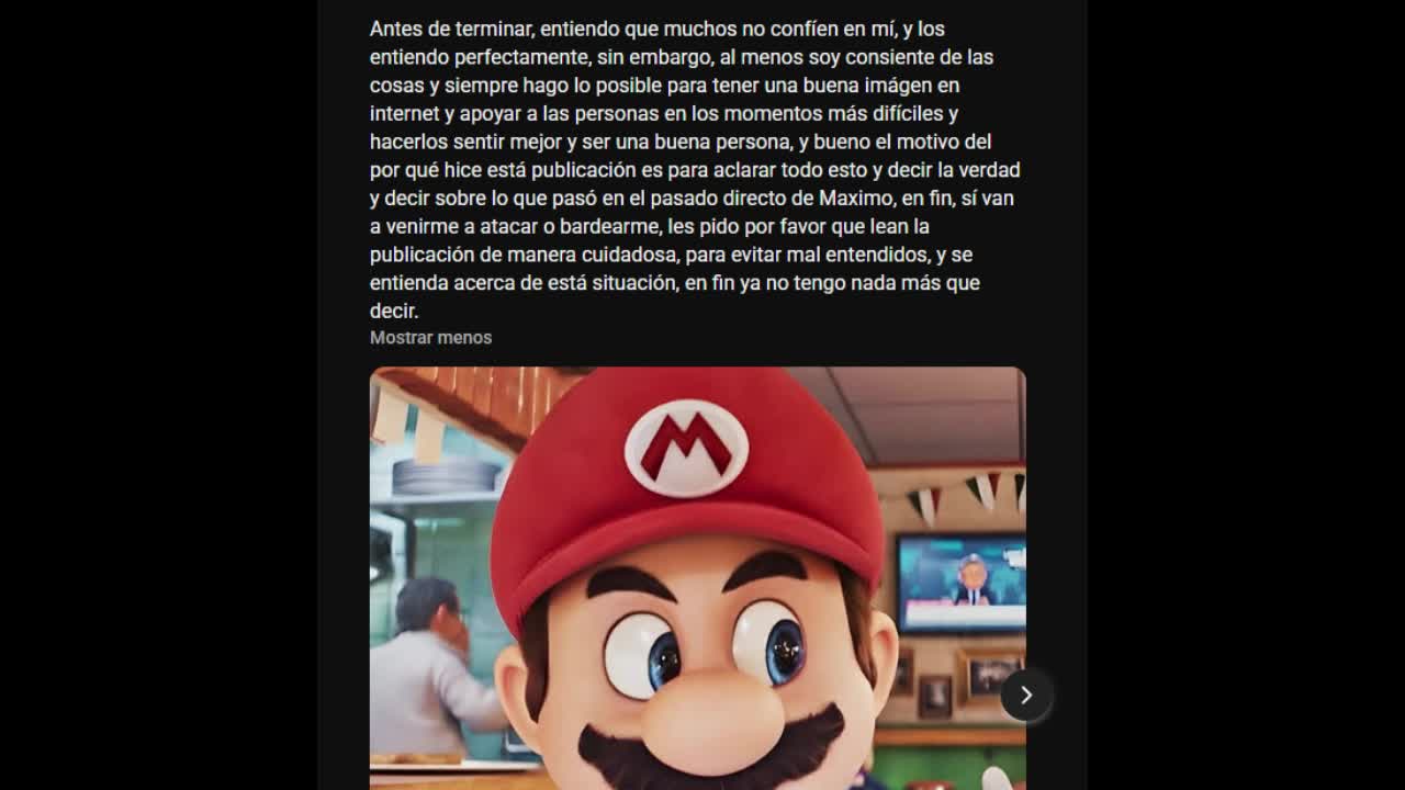 La contradicción garrafal de Mario Glitter Sunshine (respuesta a el en DESCRIPCIÓN)