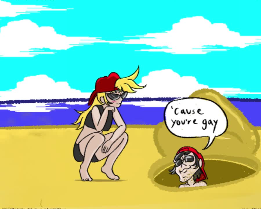 Beach comic test