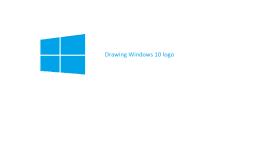 Drawing Windows 10 logo