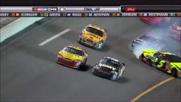 Lucas Bonchano (Sock by Jim Harino) triggers a NASCAR crash on his "late" birthday