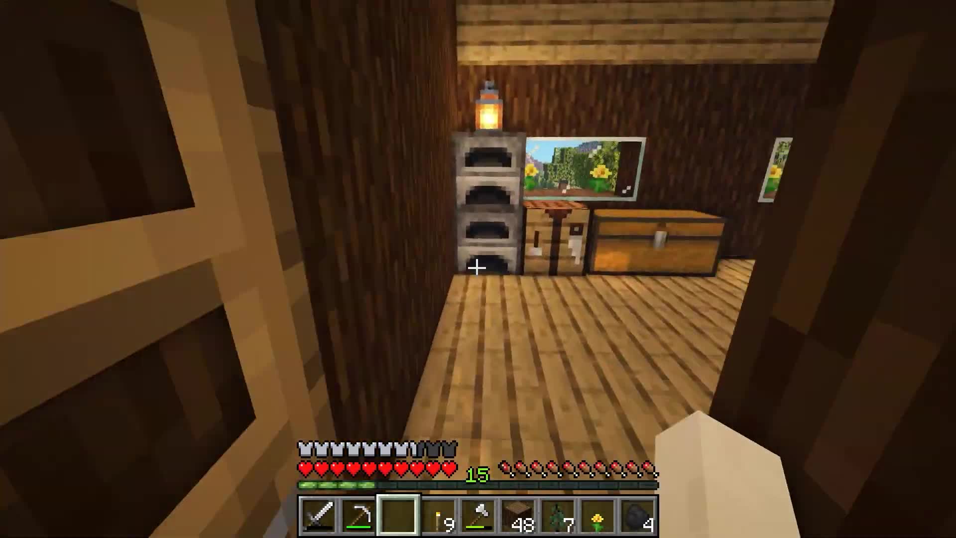 Minecraft Longplay Episode 4 - Mining, Animal Farming, and House Decorating (No Commentary) - 3of10