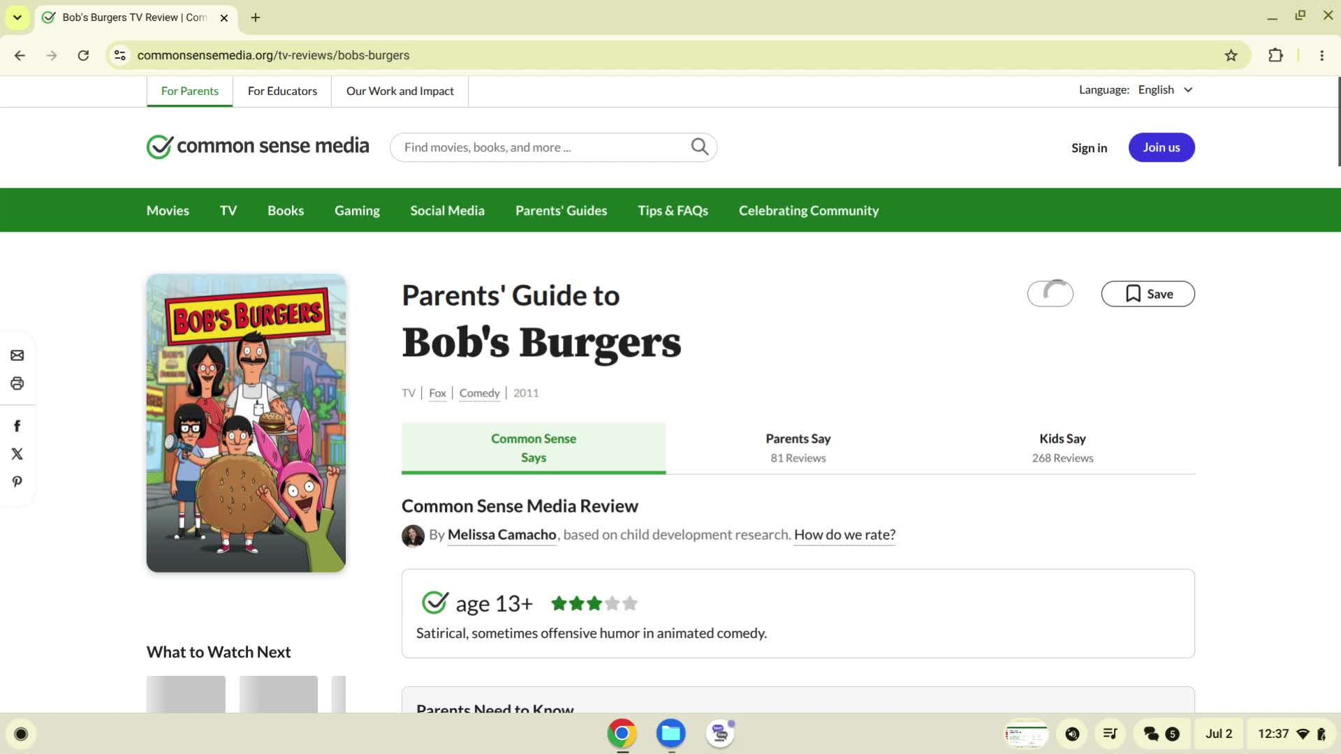 Bob's Burgers TV Review Bob's Burgers TV Review