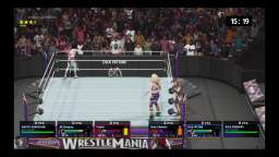 WWE 2K19 Fubuki y Jill Stingray (ft Naoto Shirogane) vs Dixie Clements and Hitomi (ft Rias Gremory)