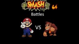 Super Smash Bros 64 Battles #5: Mario vs Donkey Kong