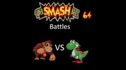 Super Smash Bros 64 Battles #89: Donkey Kong vs Yoshi (No Damage)