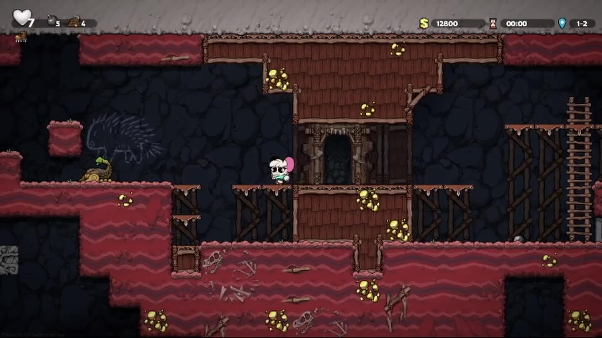 Only panic & confusion to be found here | Spelunky 2 clip Only panic & confusion to be found here | Spelunky 2 clip