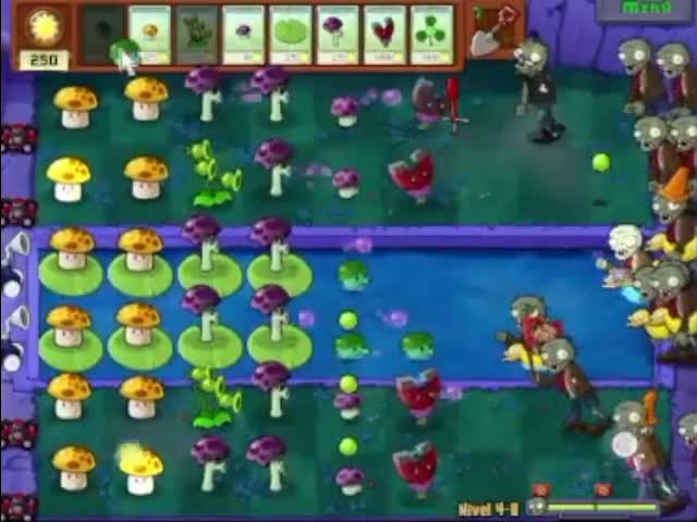 Plantas contra zombies - nivel 4-8 av 2