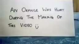 An Orange was hurt during the making of this video :)