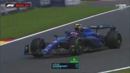 Gérard Dufort crashes his Williams FW45 on his birthday