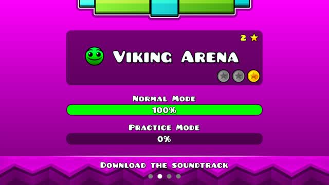 Geometry Dash Meltdown - Viking Arena (3rd coin only)