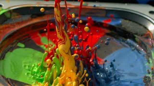 Paint on a Speaker at 2500fps - The Slow Mo Guys Paint on a Speaker at 2500fps - The Slow Mo Guys