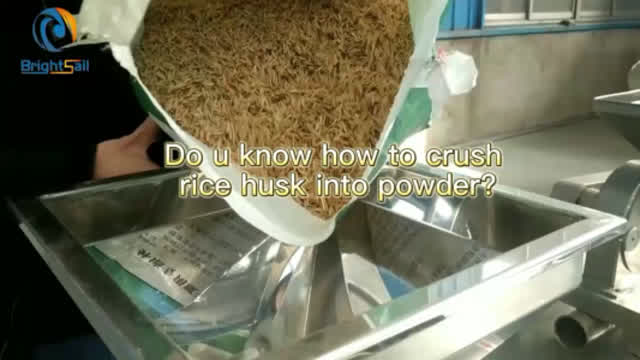 Do u know how to crush rice husk into powder by rice husk grinding machine?