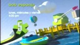 Comercial Bob Esponja Capitulos de Estreno Canal 5 México 2011