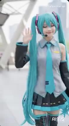 Hatsune Miku waving at you 🫵🌹