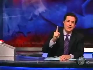 Stephen Colbert on Comedy Central explains the AT&T-Cingular merger