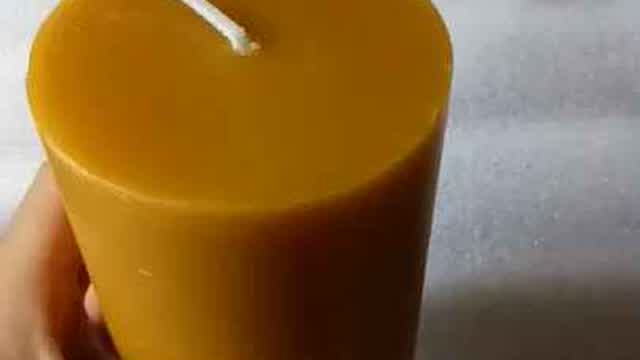 Wholesale Nature Beeswax Custom pillar Candles