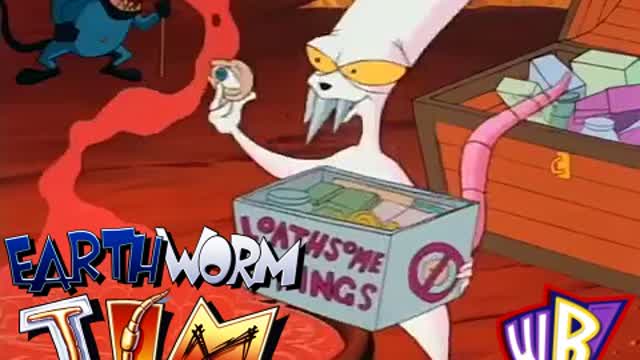EarthWorm Jim Cartoon Funny Moments - Bring me.......THE BOOK!!!!!