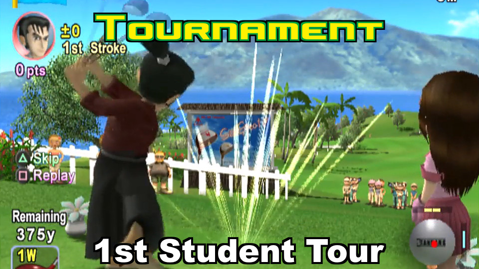 Everybodys Golf (PS2) - 1st Student Tour: Aloha Beach Resort