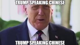 trump speaking chinese