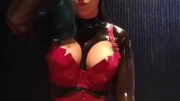 Throwback to this awesome outfit I got to wear on House of Harlot 's catwalk at the #dominatrixparty